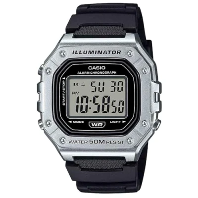 Abbildung von Casio Unisex Digitaluhr silvercoloured, Größe: One Size, Silver coloured