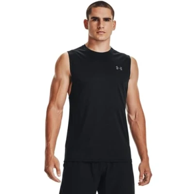 Abbildung von Under Armour Jungen Boxed Logo Short Sleeve T Shirt, Schwarz/Pitch Grey, 160/170 cm EU