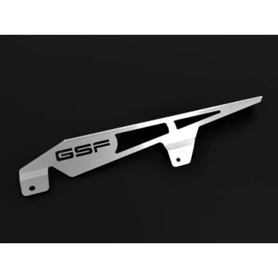 Abbildung von kompatibel mit: Suzuki GSF 600 / S BJ 1995 99 1200 1996 06 1250 2007 14 Bandit Kettenschutz Kettenabschirmung Logo silber IBEX