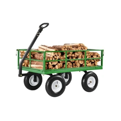 Abbildung von VEVOR Bollerwagen Transportwagen Gartenwagen Gerätewagen Handwagen 110x75x67cm