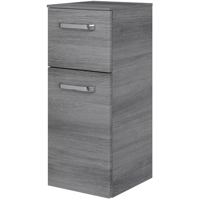 Abbildung von Saphir Unterschrank &quot;Serie 4010 Badschrank 30cm breit, 1 Tür, Schublade, inkl. Türdämpfer&quot;, Badezimmerschrank mit Glas Einlegeboden, 73 cm hoch, 33 tief