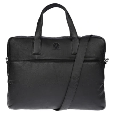 Abbildung von Christian Wippermann Businesstasche 15 Zoll Leder Laptoptasche Aktentasche Arbeitstasche Tasche Herren (1 tlg), Büro Messenger Bag