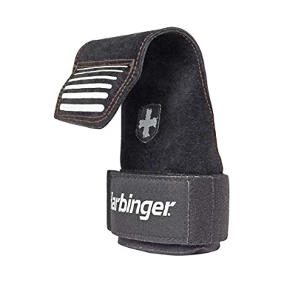 Abbildung von Harbinger Lifting Grips Hebegurt für Handgelenkschutz, Gewichtheben, Krafttraining, Schwarz