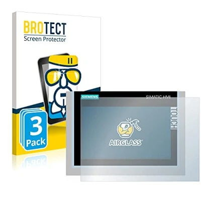 Abbildung von BROTECT Schutzglas für Siemens Simatic HMI TP700 Comfort (3 Stück) Schutzfolie Panzer Folie Glas [Extrem Kratzfest 9H, Anti Fingerprint,