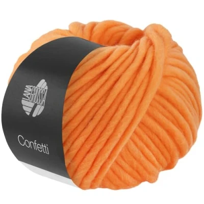 Abbildung von LANA GROSSA CONFETTI Häkelwolle, 50 m (Fingerdickes Merino Dochtgarn mit Sprenkeldruck), 100 g