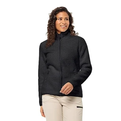 Abbildung von Jack Wolfskin HIGH CURL Jacket Fleecejacke, Damen, Größe: Medium, Black