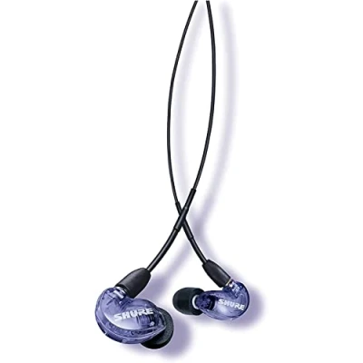 Abbildung von Shure SE215 Special Edition Uni Sound Isolating Ohrhörer, EIN Treiber, In Ear, abnehmbares Kabel, transparenter Klang und kraftvolle Bässe, Musik, Videospiele, Telefonieren Violett
