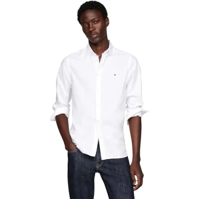 Abbildung von Tommy Hilfiger FLEX Shirt Hemd, Herren, Größe: 3XL, Optic white