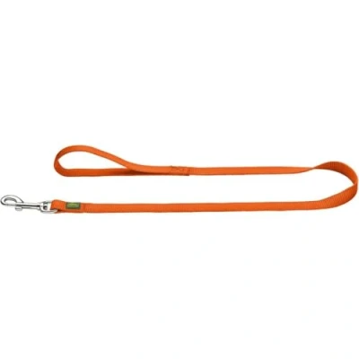 Abbildung von HUNTER Hundeführleine, Nylon, mit Handschlaufe, witterungsbeständig und pflegeleicht, 2.0 x 100 cm, orange