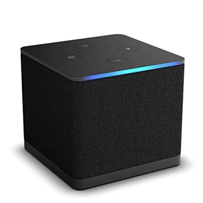 Abbildung von Zertifiziert und generalüberholt Fire TV Cube, Streaming Mediaplayer mit Sprachsteuerung Alexa, Wi Fi 6E, 4K Ultra HD