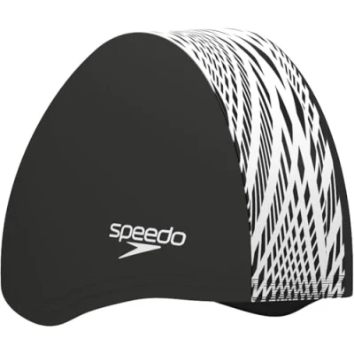Abbildung von Speedo Boom Endurance + Schwimmkappe für Unisex Erwachsene, Black/White Boho Diamonds, One Size