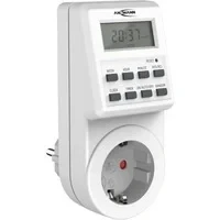 Abbildung von ANSMANN Zeitschaltuhr, individuell programmierbar mit LCD Display, 3680W, Digitale Zeitschaltuhr 18 vorprogrammierten Schaltzeiten, Zufallsfunktion Sommerzeitschaltung, AES6