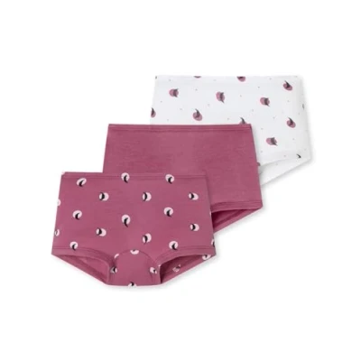 Abbildung von Schiesser 3PACK Panties für Kinder, Größe: 92, Beere weiss