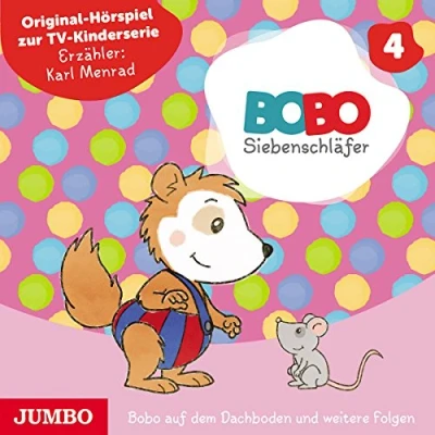 Abbildung von Bobo Siebenschläfer (4).Bobo auf dem Dachboden un