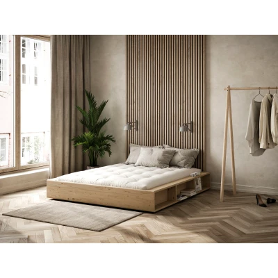 Abbildung von Karup Design Futonbett &quot;Ziggy, in mehreren Breiten, zertifiziertes Massivholz&quot;, praktische Ablagefläche neben der Matratze, viel Stauraum