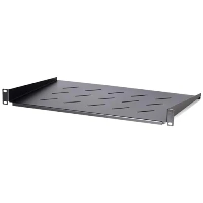 Abbildung von DSIT 19 Zoll 1HE Fachboden für Wandschränke mit Einer Tiefe von 450mm 300mm Tief Schwarz Traglast 8 kg