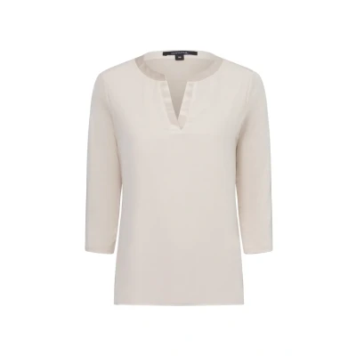Abbildung von comma Langarmshirt, Damen, Größe: 38, Beige