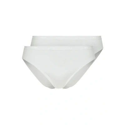 Abbildung von DIM Strech MIDI 2 PACK Panties, Damen, Größe: 42/44, Blanc