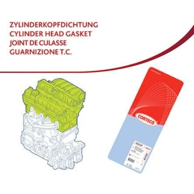 Abbildung von CORTECO 83403342 Zylinderkopfdichtung 0,8 82,5 Metall VOLVO: V70 3, V60 I, S60 II