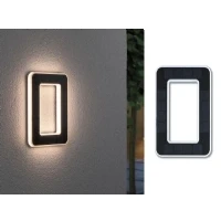 Abbildung von Paulmann LED Außen Wandleuchte &quot;Solar Hausnummer&quot;, 1 flammig, Leuchtmittel Modul fest integriert, Modul, Hausnummern, Buchstaben wählbar, Akku wechselbar
