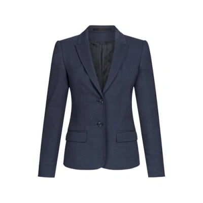 Abbildung von Greiff Modern with 37.5® Damen Blazer Regular Fit Marine Pinpoint 34