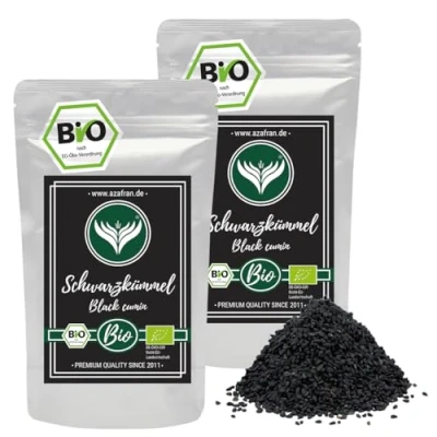 Abbildung von Azafran BIO Schwarzkümmel Samen ganz Original Ägyptisch nigella sativa 500g