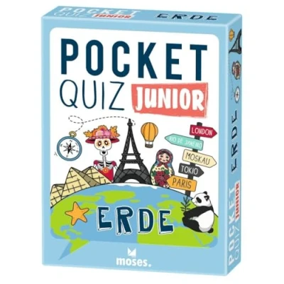 Abbildung von Moses. Pocket Quiz Junior Erde, Das Kinderquiz mit 100 Fragen und Fakten rund um die Welt zu Geografie, Geschichte, Kultur Astronomie, Für Kinder ab 8 Jahren