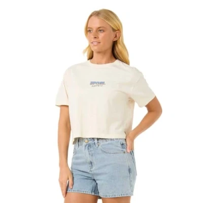 Abbildung von Rip Curl SUN SEA CROP Tshirt print, Damen, Größe: Large, Bone