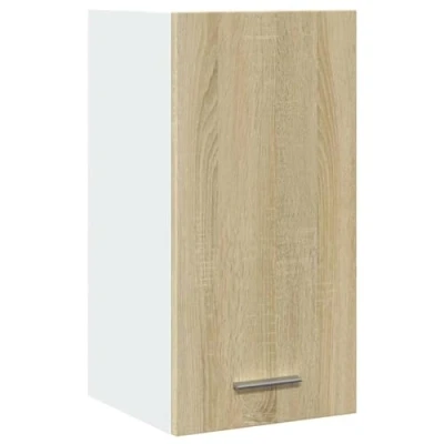 Abbildung von vidaXL Hängeschrank, Küchenschrank mit Tür Stauraum, Wandschrank für Küche, Küchenzeile Küchenmöbel Schrank, Sonoma Eiche Holzwerkstoff