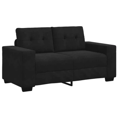 Abbildung von vidaXL Sofa Zweisitzer Schwarz 120 cm Samt