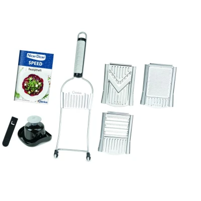 Abbildung von Genius Gemüseschneider Nicer Dicer Speed, Set 7 tlg., grau schwarz
