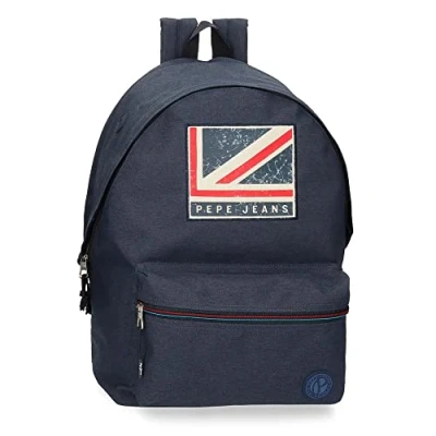 Abbildung von Pepe Jeans Aidan Rucksack für Laptop, Doppelfach, anpassbar, 31 x 44 17,5 cm, Polyester, 20,46 l