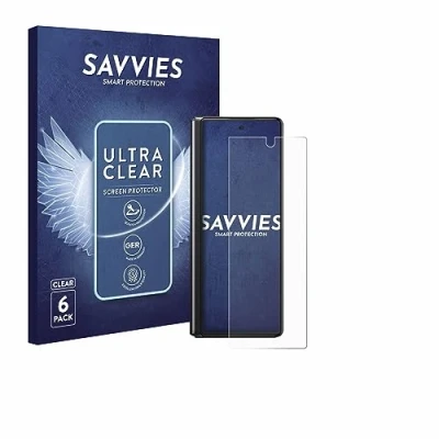 Abbildung von Savvies 6 Stück Schutzfolie für Samsung Galaxy Z Fold 2 5G Displayschutz Folie Ultra Transparent
