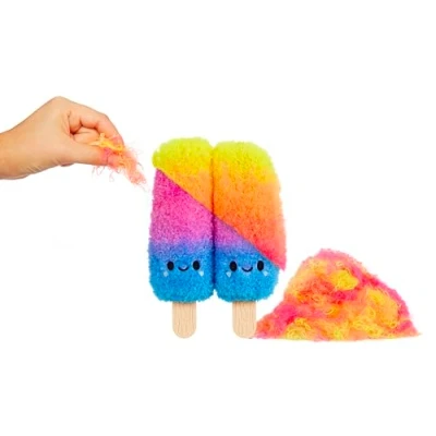 Abbildung von Fluffie Stuffiez Kleine Plüschfiguren zum Sammeln Ice Pops Überraschung beim Auspacken Knuddelige, Flauschige DIY aus der Treats Family Taktiler Spiel ab 4 Jahren