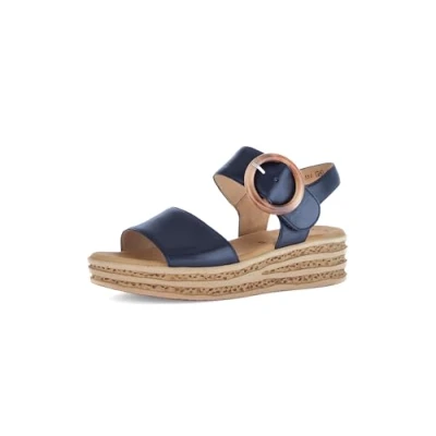 Abbildung von Gabor Keilsandalette, Damen, Größe: 40, Blau Schuhe