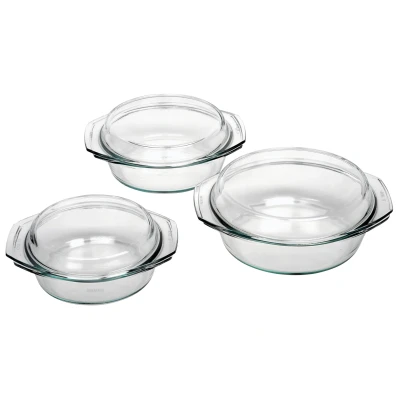 Abbildung von BOHEMIA CRISTAL Aufbewahrungsschüssel Schüsselsatz 3 teilig, (3 tlg)