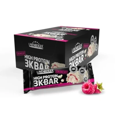 Abbildung von 3K PROTEIN BAR CRUNCHY Raspberry White 15x45g
