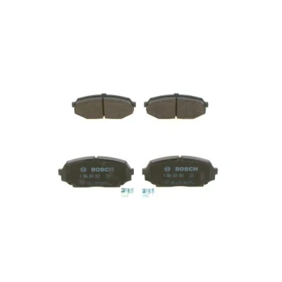 Abbildung von BOSCH 0 986 424 303 Bremsbelagsatz Low Metallic mit akustischer Verschleißwarnung Anti Quietsch Blech, Montageanleitung MAZDA: MX 5 I