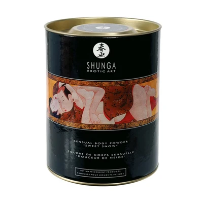 Abbildung von Körperpuder „Sensual Body Powder Sweet Snow“ inkl. Feder zu Auftragen