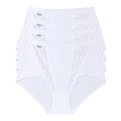 Abbildung von sloggi Maxislip Chic Maxi 4P (4 St., 4er Pack) mit Einsätzen aus elastischer Spitze
