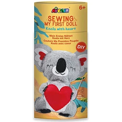 Abbildung von Avenir 6301618 DIY Nähset, Sewing Koala, Bastelset für Kinder, Kreativ Set, ab 6 Jahren