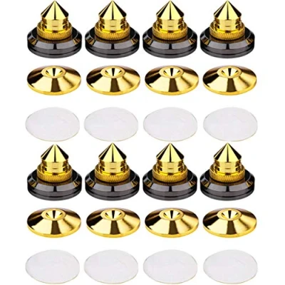 Abbildung von 8 Stück Lautsprecher Spikes, Shock Absorber, Anti Vibrations Lautsprecherständer für CD Audio, Subwoofer, Plattenspieler