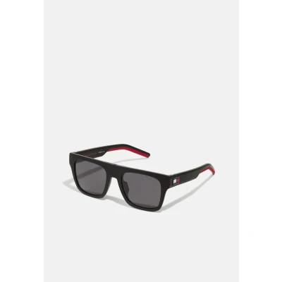 Abbildung von Tommy Hilfiger Sonnenbrille, Herren, Größe: 52, Matte black red
