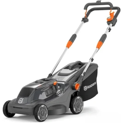 Abbildung von Husqvarna Akkurasenmäher Aspire LC34 P4A, für 500 m² Rasenfläche, 30 l Fangkorb, 34 cm Schnittbreite