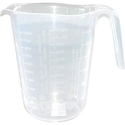 Abbildung von Osma Messbecher 1 Liter klar Kunststoff, Masseinheit für Zucker,Reis,Mehl und Flüssigkeit