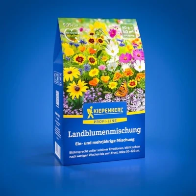 Abbildung von Kiepenkerl Profi Line Blumensamen Mischung Landblumenmischung 1078330 Natürliche Blumenmischung für romantische Gärten Wildblumensamen, Blumenwiese