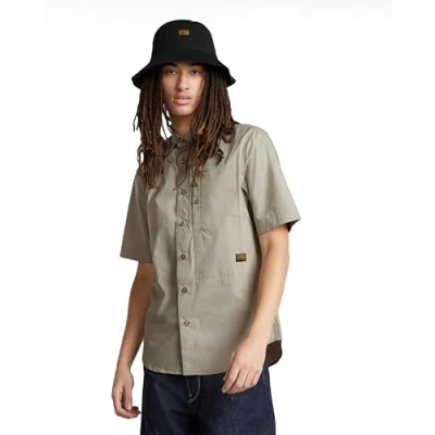 Abbildung von G Star RAW Men&#039;s G4A Slim s Shirt, Grau (Elephant Skin D24306 4481 G106), XXL