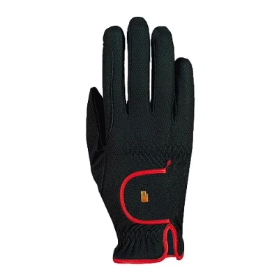 Abbildung von Roeckl Handschuhe Lona Roeck Grip Lining Schwarz/Rot 7,5