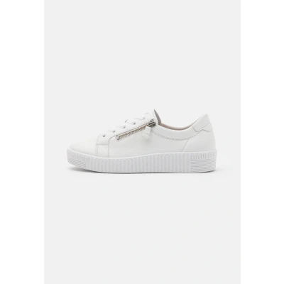Abbildung von Gabor Damen Low Top Sneaker, Frauen Halbschuhe,lose Einlage,Best Fitting,straßenschuhe,Freizeitschuhe,Plateausohle,Weiss (Ice),41 EU / 7.5 UK