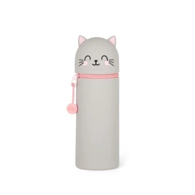 Abbildung von 2in1 Tierform Katze Federmäppchen Kawaii Silikon Legami